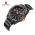 NAVIFORCE NF9117 Fashion Watch for Men Luxury Sport Waterproof Military WristWatch Business Casual Stainless Steel Strap Date