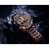Men Watch NAVIFORCE NF9188 Fashion Dual Display Watches Mens Stainless Steel Luxury Business Wristwatch Male Clock - Coffee & Rose Gold