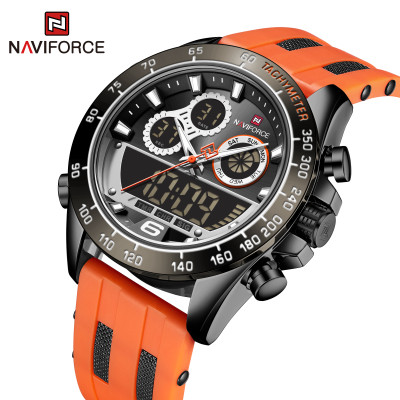 NAVIFORCE NF9188T Fashion Dual Display Watches Mens Silicon Rabber Luxury Business and Sports Wristwatch Male Clock