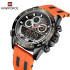 NAVIFORCE NF9188T Fashion Dual Display Watches Mens Silicon Rabber Luxury Business and Sports Wristwatch Male Clock