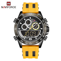 NAVIFORCE NF9188T Fashion Dual Display Watches Mens Silicon Rabber Luxury Business and Sports Wristwatch Male Clock