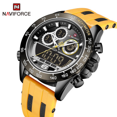 NAVIFORCE NF9188T Fashion Dual Display Watches Mens Silicon Rabber Luxury Business and Sports Wristwatch Male Clock