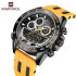 NAVIFORCE NF9188T Fashion Dual Display Watches Mens Silicon Rabber Luxury Business and Sports Wristwatch Male Clock
