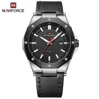 NAVIFORCE 9200 Men Wristwatch Top Brand Luxury Waterproof Man Watch Leather Sport Military Quartz Original Male Clock