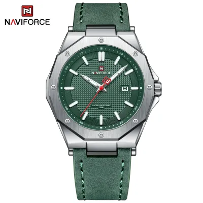 NAVIFORCE 9200 Men Wristwatch Top Brand Luxury Waterproof Man Watch Leather Sport Military Quartz Original Male Clock