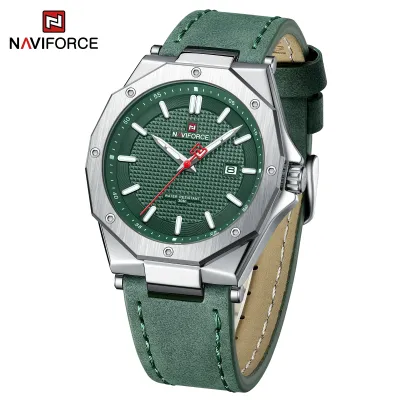 NAVIFORCE 9200 Men Wristwatch Top Brand Luxury Waterproof Man Watch Leather Sport Military Quartz Original Male Clock