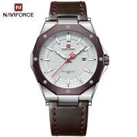 NAVIFORCE 9200 Men Wristwatch Top Brand Luxury Waterproof Man Watch Leather Sport Military Quartz Original Male Clock