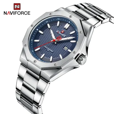NAVIFORCE 9200 Men Wristwatch Top Brand Luxury Waterproof Man Watch Stainless Steel Sport Military Quartz Original Male Clock