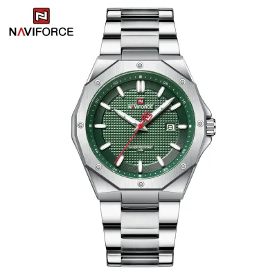NAVIFORCE 9200 Men Wristwatch Top Brand Luxury Waterproof Man Watch Stainless Steel Sport Military Quartz Original Male Clock