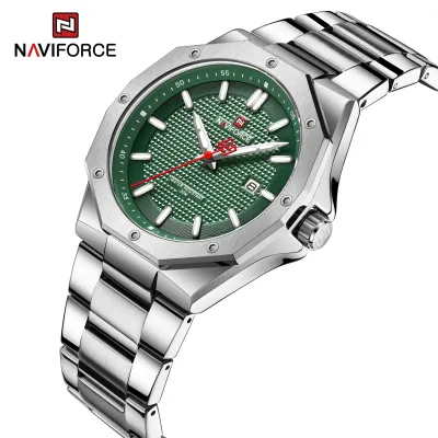 NAVIFORCE 9200 Men Wristwatch Top Brand Luxury Waterproof Man Watch Stainless Steel Sport Military Quartz Original Male Clock