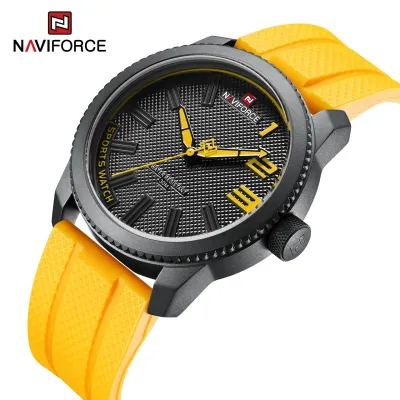 NAVIFORCE 9202 Men Wristwatch Top Brand Luxury Waterproof Watch Rubber Sport Military Business Original Quartz Male Clock