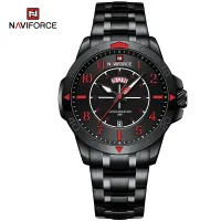 NAVIFORCE NF9204 Original Watches for Men Luxury Fashion Stainless Steel Strap Quartz Wrist watch Male Waterproof Sport Clock