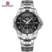 NAVIFORCE NF9204 Original Watches for Men Luxury Fashion Stainless Steel Strap Quartz Wrist watch Male Waterproof Sport Clock