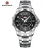 NAVIFORCE NF9204 Original Watches for Men Luxury Fashion Stainless Steel Strap Quartz Wrist watch Male Waterproof Sport Clock