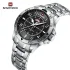 NAVIFORCE NF9204 Original Watches for Men Luxury Fashion Stainless Steel Strap Quartz Wrist watch Male Waterproof Sport Clock
