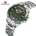 NAVIFORCE NF9204 Original Watches for Men Luxury Fashion Stainless Steel Strap Quartz Wrist watch Male Waterproof Sport Clock
