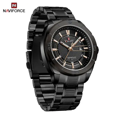 NAVIFORCE NF9210 Fashion Luxury Men's Quartz Watches Stainless Steel Strap Business Casual 3 ATM Waterproof