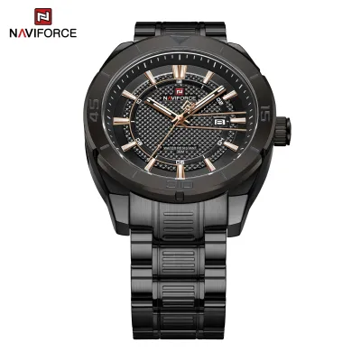 NAVIFORCE NF9210 Fashion Luxury Men's Quartz Watches Stainless Steel Strap Business Casual 3 ATM Waterproof
