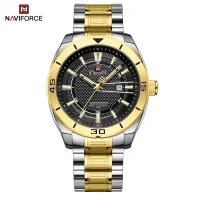 NAVIFORCE NF9210 Fashion Luxury Men's Quartz Watches Stainless Steel Strap Business Casual 3 ATM Waterproof