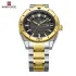 NAVIFORCE NF9210 Fashion Luxury Men's Quartz Watches Stainless Steel Strap Business Casual 3 ATM Waterproof