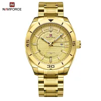 NAVIFORCE NF9210 Fashion Luxury Men's Quartz Watches Stainless Steel Strap Business Casual 3 ATM Waterproof
