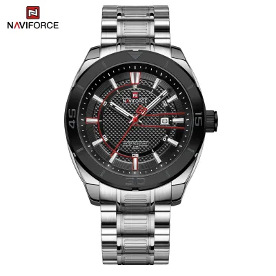 NAVIFORCE NF9210 Fashion Luxury Men's Quartz Watches Stainless Steel Strap Business Casual 3 ATM Waterproof