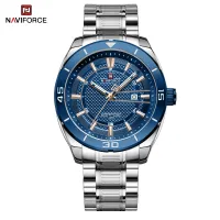 NAVIFORCE NF9210 Fashion Luxury Men's Quartz Watches Stainless Steel Strap Business Casual 3 ATM Waterproof