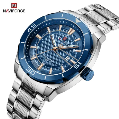 NAVIFORCE NF9210 Fashion Luxury Men's Quartz Watches Stainless Steel Strap Business Casual 3 ATM Waterproof