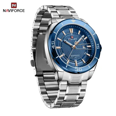 NAVIFORCE NF9210 Fashion Luxury Men's Quartz Watches Stainless Steel Strap Business Casual 3 ATM Waterproof