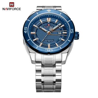 NAVIFORCE NF9210 Fashion Luxury Men's Quartz Watches Stainless Steel Strap Business Casual 3 ATM Waterproof