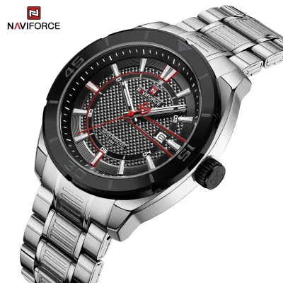 NAVIFORCE NF9210 Fashion Luxury Men's Quartz Watches Stainless Steel Strap Business Casual 3 ATM Waterproof