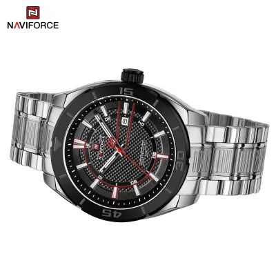 NAVIFORCE NF9210 Fashion Luxury Men's Quartz Watches Stainless Steel Strap Business Casual 3 ATM Waterproof