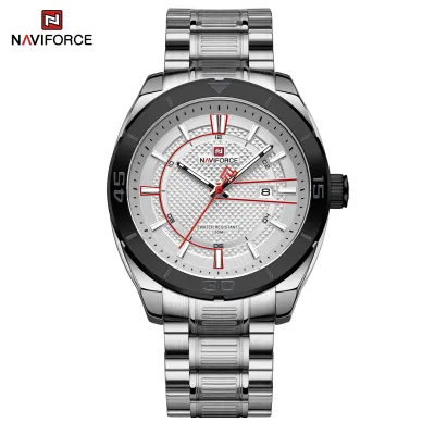 NAVIFORCE NF9210 Fashion Luxury Men's Quartz Watches Stainless Steel Strap Business Casual 3 ATM Waterproof