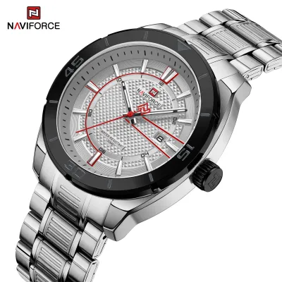 NAVIFORCE NF9210 Fashion Luxury Men's Quartz Watches Stainless Steel Strap Business Casual 3 ATM Waterproof