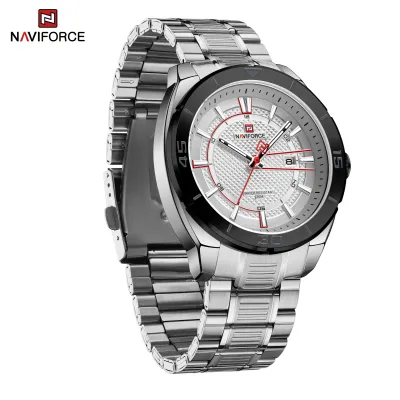 NAVIFORCE NF9210 Fashion Luxury Men's Quartz Watches Stainless Steel Strap Business Casual 3 ATM Waterproof