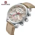 NAVIFORCE 9211 New Watches For Men Sports Man Leather Wristwatch Waterproof Quartz Classic Clock PU Leather