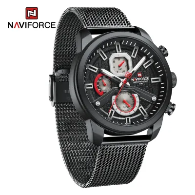 NAVIFORCE 9211 New Watches For Men Sports Man Stainless Steel Wristwatch Waterproof Quartz Classic Clock