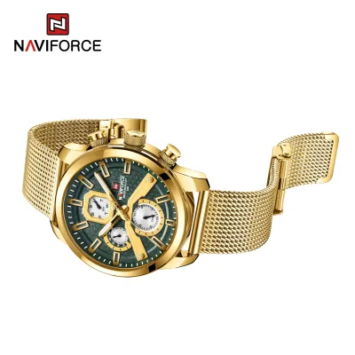 NAVIFORCE 9211 New Watches For Men Sports Man Stainless Steel Wristwatch Waterproof Quartz Classic Clock