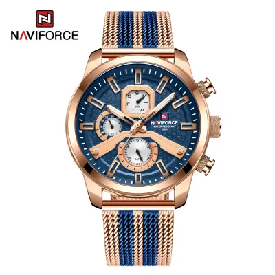 NAVIFORCE 9211 New Watches For Men Sports Man Stainless Steel Wristwatch Waterproof Quartz Classic Clock