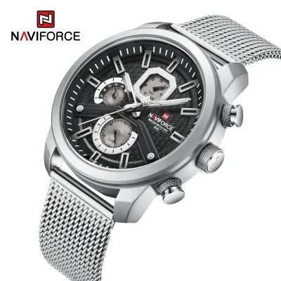 NAVIFORCE 9211 New Watches For Men Sports Man Stainless Steel Wristwatch Waterproof Quartz Classic Clock