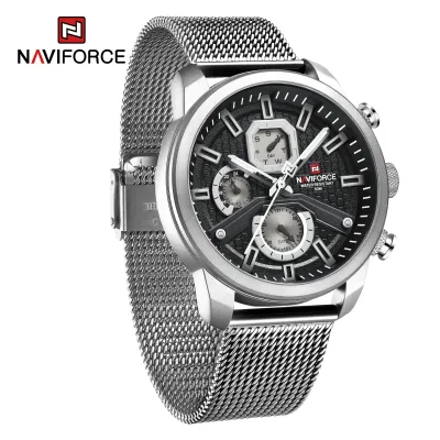 NAVIFORCE 9211 New Watches For Men Sports Man Stainless Steel Wristwatch Waterproof Quartz Classic Clock