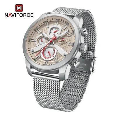 NAVIFORCE 9211 New Watches For Men Sports Man Stainless Steel Wristwatch Waterproof Quartz Classic Clock
