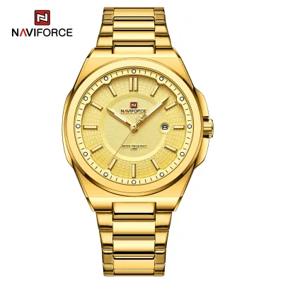 NAVIFORCE 9212 New Watches For Men Casual Man Stainless Steel Wristwatch Waterproof Quartz Classic Clock