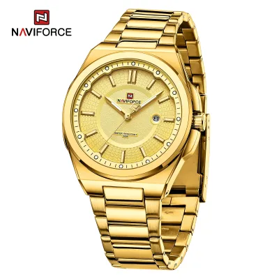 NAVIFORCE 9212 New Watches For Men Casual Man Stainless Steel Wristwatch Waterproof Quartz Classic Clock