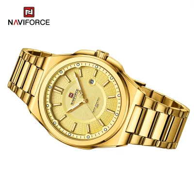 NAVIFORCE 9212 New Watches For Men Casual Man Stainless Steel Wristwatch Waterproof Quartz Classic Clock