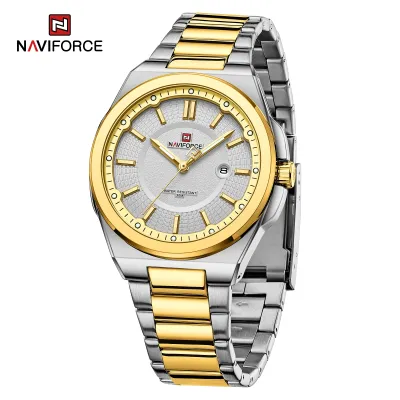 NAVIFORCE 9212 New Watches For Men Casual Man Stainless Steel Wristwatch Waterproof Quartz Classic Clock