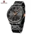 NAVIFORCE 9213 New Men Wristwatch Top Brand Luxury Date Week Man Watch Stainless Steel Classic Quartz Original Male Clock
