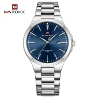NAVIFORCE 9214 Men Original Quartz Watch Auto Date Business Dress Male Clock Stainless Steel Water Resistant Man Wrist Watches