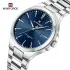 NAVIFORCE 9214 Men Original Quartz Watch Auto Date Business Dress Male Clock Stainless Steel Water Resistant Man Wrist Watches