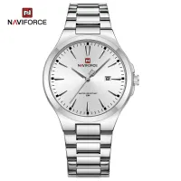 NAVIFORCE 9214 Men Original Quartz Watch Auto Date Business Dress Male Clock Stainless Steel Water Resistant Man Wrist Watches